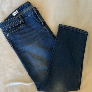GAP 1969 Dark Blue Real Straight-Leg Jeans - Size 16/33R